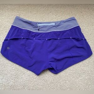 Lululemon speed shorts